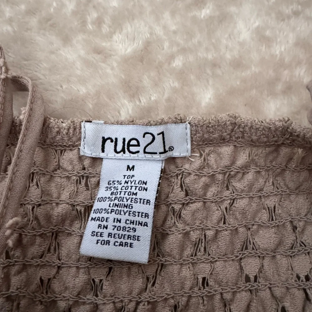 Rue21 Lace Detail Tan Dress - Picture 2 of 2